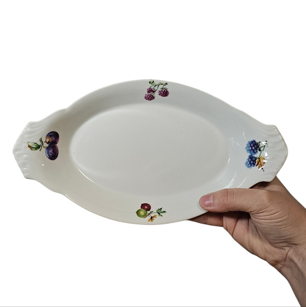 Vintage B.I.A Cordon Bleu Oval Au Gratin 10.5" Porcelain Dish